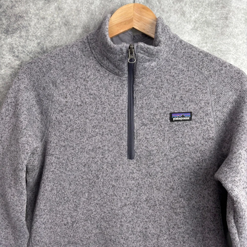 Patagonia Kids‎ Girls Better Sweater Quarter Zip Pullover in Smoky Violet Sz XXL